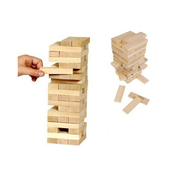 Joc de Societate din Lemn Tip Jenga